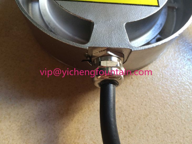 Cable for underwater lamps